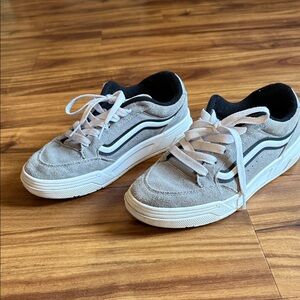 Vans Suede Gray and White Skate Shoes